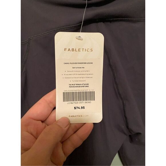 Fabletics Cashel Foldover PureLuxe Legging Purple Size XL NWT - Picture 9 of 10